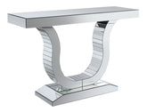 Coaster Saanvi Console Table with U-shaped Base Clear Mirror Model 930010